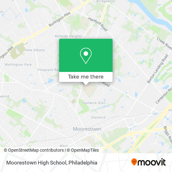 Moorestown High School map