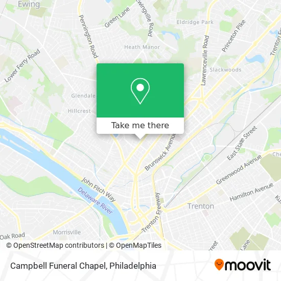 Campbell Funeral Chapel map
