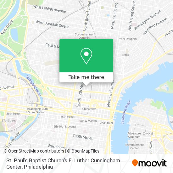 St. Paul's Baptist Church's E. Luther Cunningham Center map