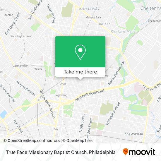 Mapa de True Face Missionary Baptist Church