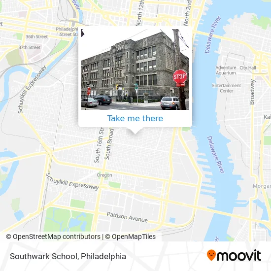 Southwark School map