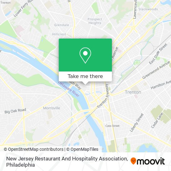 Mapa de New Jersey Restaurant And Hospitality Association