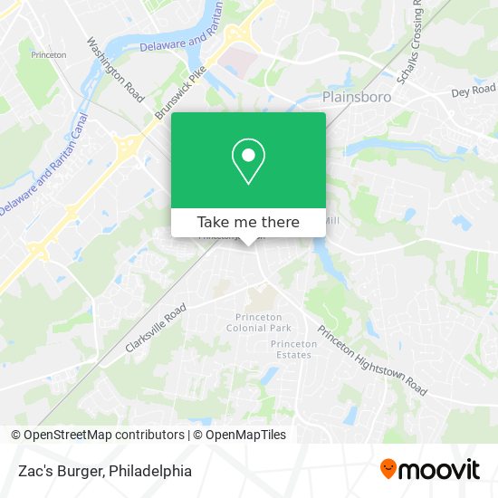 Zac's Burger map