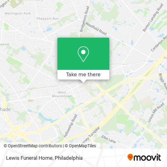 Lewis Funeral Home map