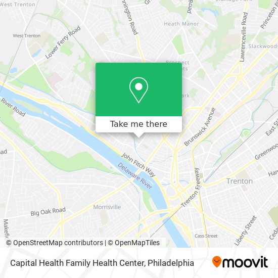 Capital Health Family Health Center map