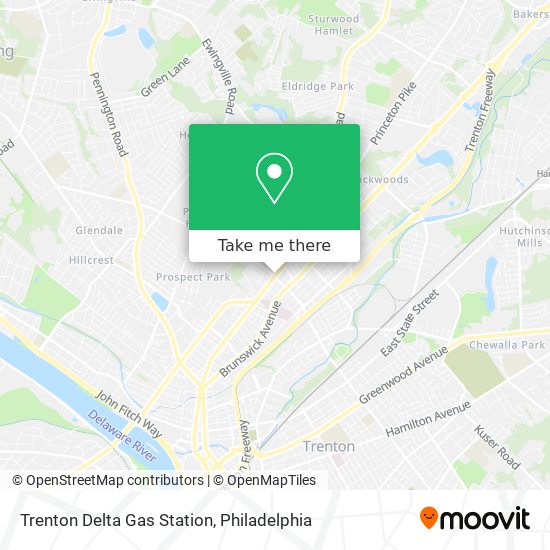 Trenton Delta Gas Station map