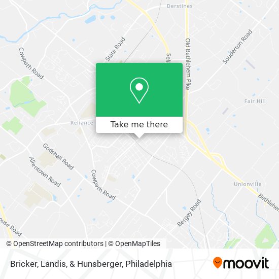 Bricker, Landis, & Hunsberger map