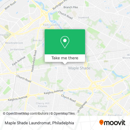 Mapa de Maple Shade Laundromat