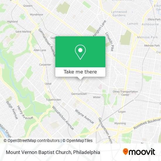 Mapa de Mount Vernon Baptist Church