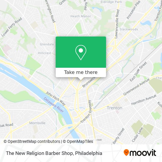 The New Religion Barber Shop map