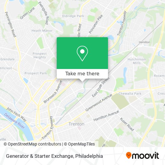 Mapa de Generator & Starter Exchange