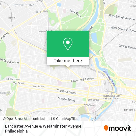 Mapa de Lancaster Avenue & Westminster Avenue