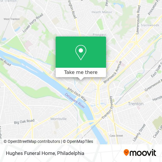 Hughes Funeral Home map