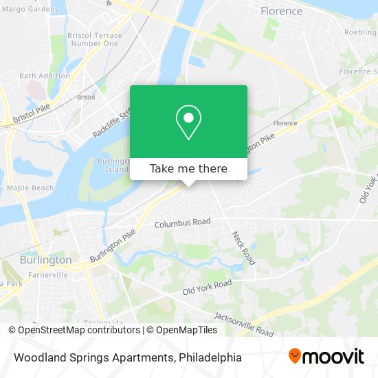 Mapa de Woodland Springs Apartments