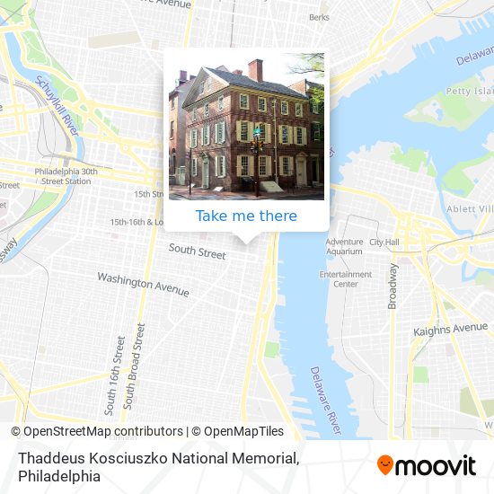 Thaddeus Kosciuszko National Memorial map