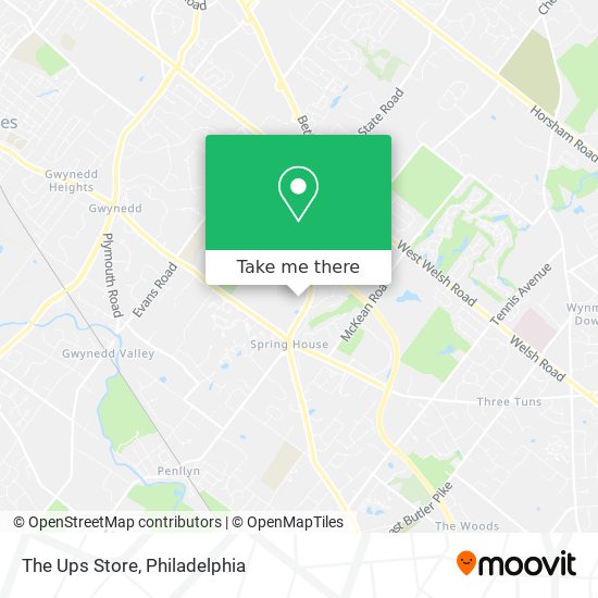 The Ups Store map