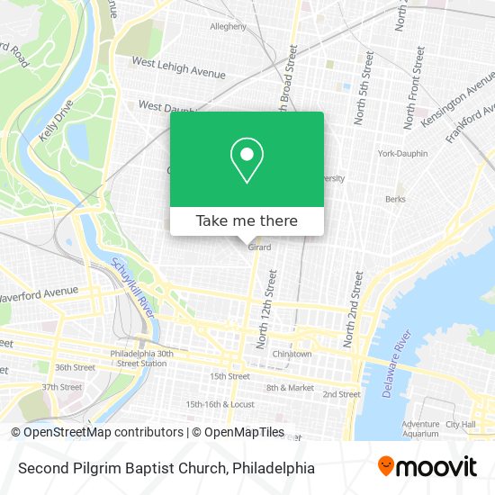 Second Pilgrim Baptist Church map