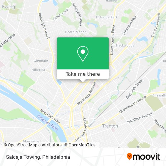 Salcaja Towing map