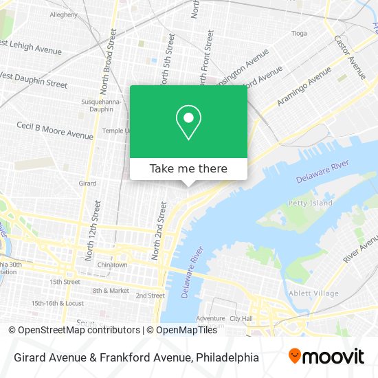 Mapa de Girard Avenue & Frankford Avenue
