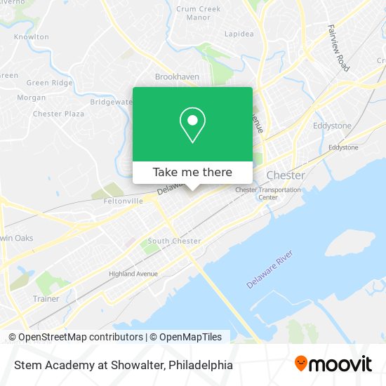 Stem Academy at Showalter map