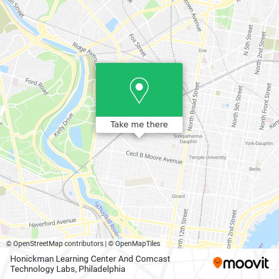 Honickman Learning Center And Comcast Technology Labs map