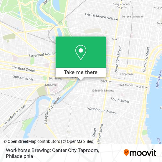 Workhorse Brewing: Center City Taproom map