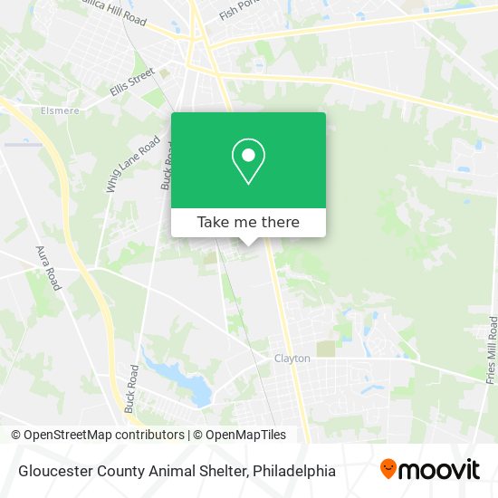 Mapa de Gloucester County Animal Shelter