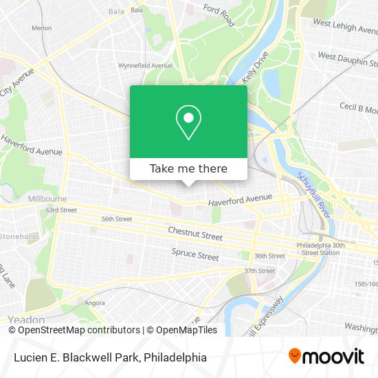 Lucien E. Blackwell Park map