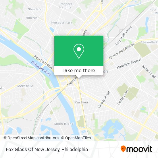 Mapa de Fox Glass Of New Jersey