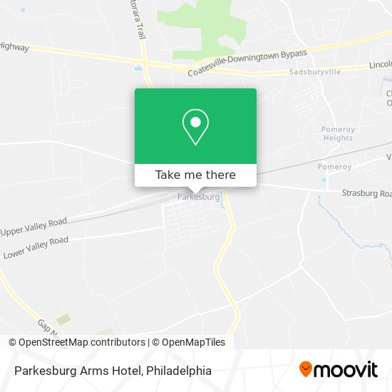 Parkesburg Arms Hotel map