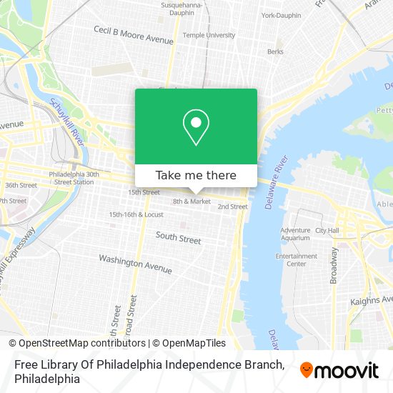 Free Library Of Philadelphia Independence Branch map