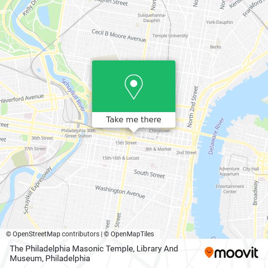 The Philadelphia Masonic Temple, Library And Museum map