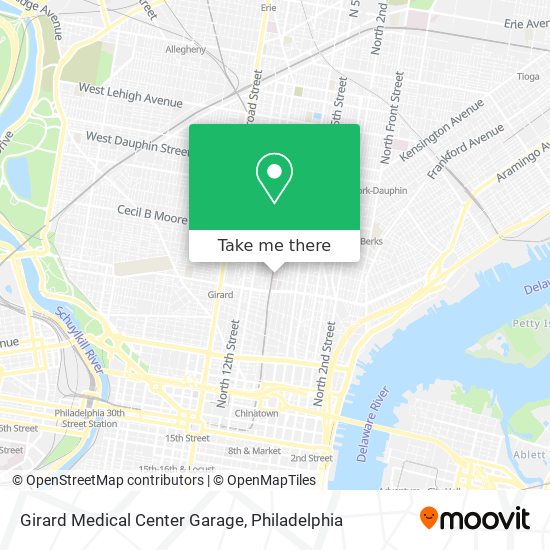 Mapa de Girard Medical Center Garage