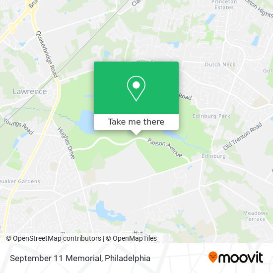 September 11 Memorial map