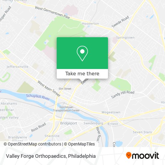 Mapa de Valley Forge Orthopaedics