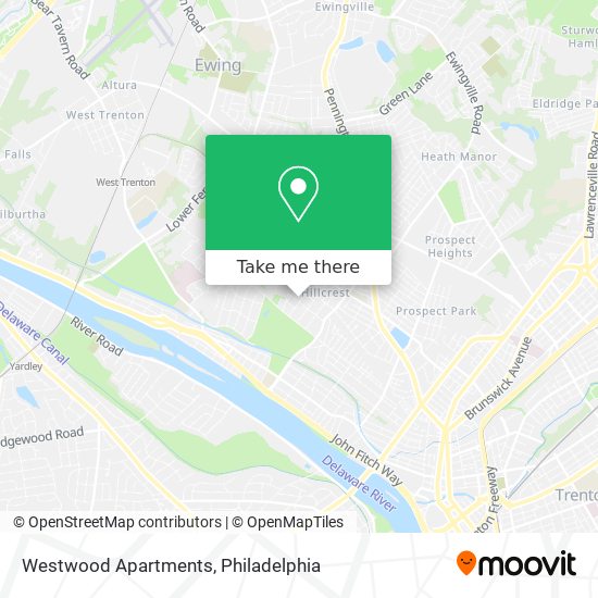 Westwood Apartments map