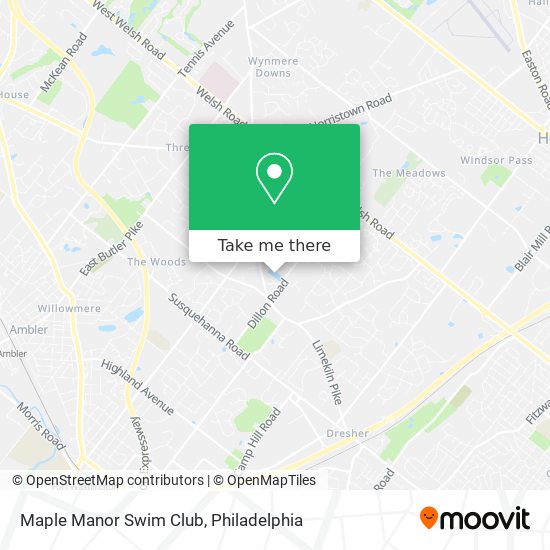 Mapa de Maple Manor Swim Club