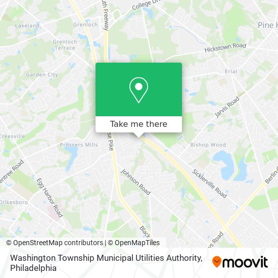 Mapa de Washington Township Municipal Utilities Authority