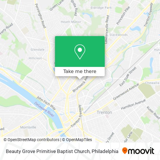 Mapa de Beauty Grove Primitive Baptist Church