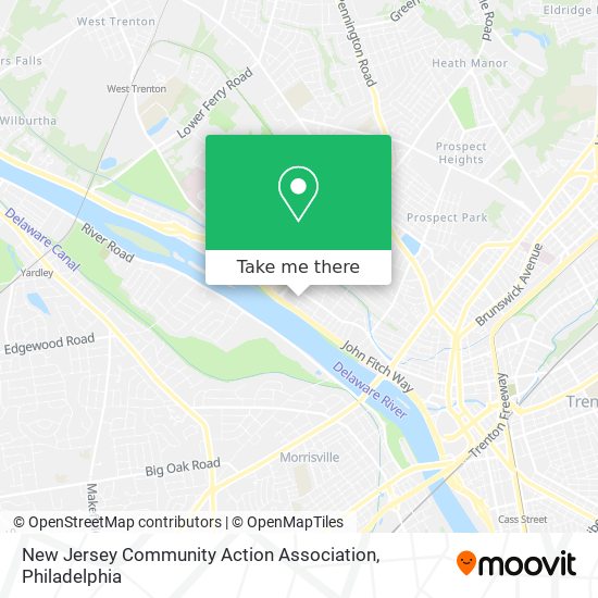 New Jersey Community Action Association map