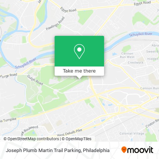 Joseph Plumb Martin Trail Parking map