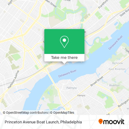Mapa de Princeton Avenue Boat Launch