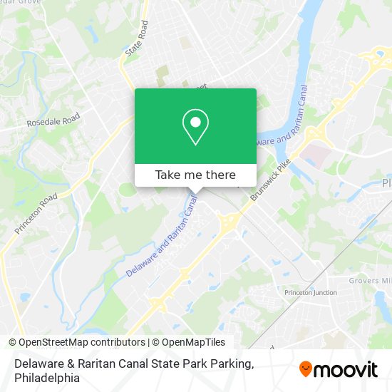 Delaware & Raritan Canal State Park Parking map