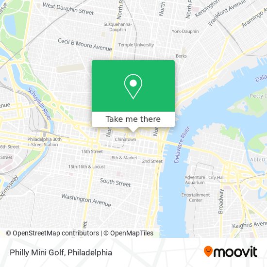 Philly Mini Golf map