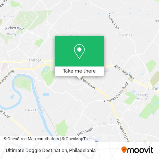 Ultimate Doggie Destination map