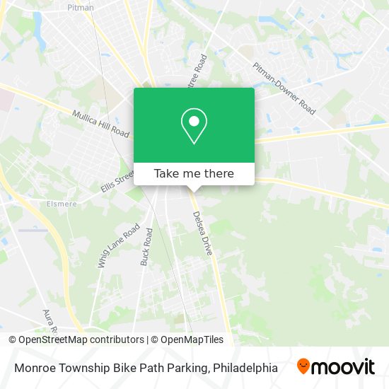 Mapa de Monroe Township Bike Path Parking