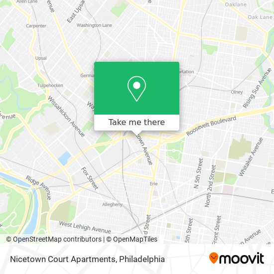 Nicetown Court Apartments map