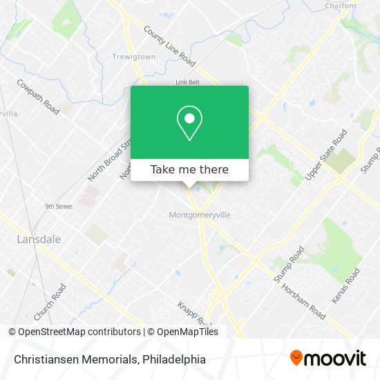 Christiansen Memorials map