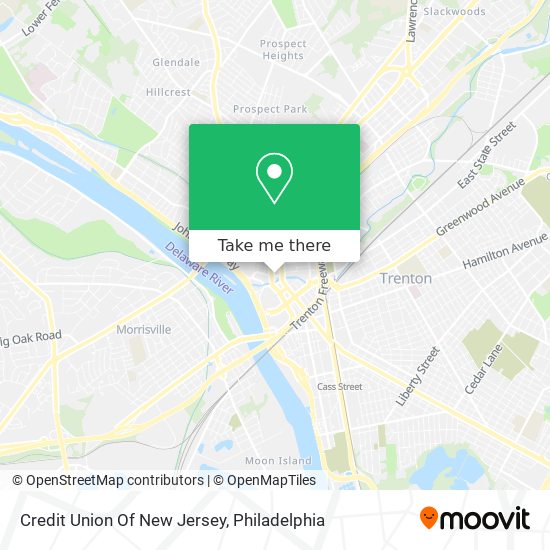 Mapa de Credit Union Of New Jersey