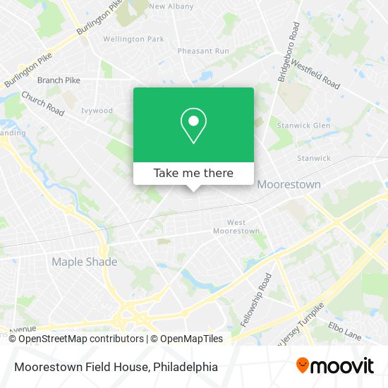 Moorestown Field House map
